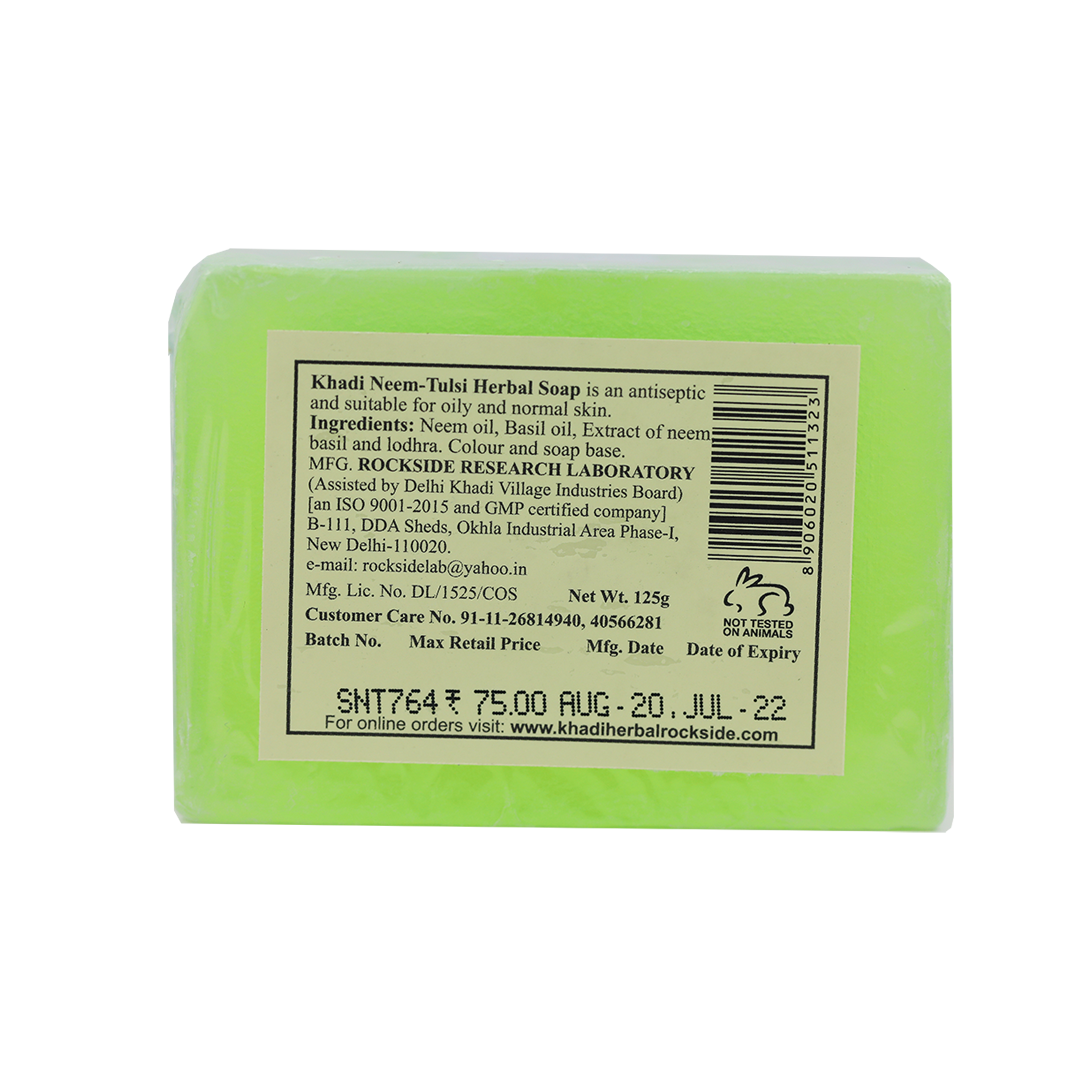 Shop Khadi Organic Neem Tulsi Herbal Soap EcoFarm Naturals.