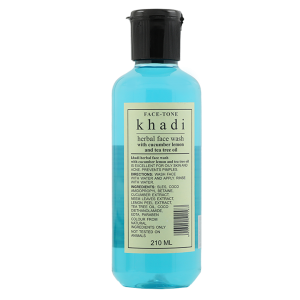 Khadi herbal Face wash with Cucumber Lemon & Tea Tree Oil – 210ml