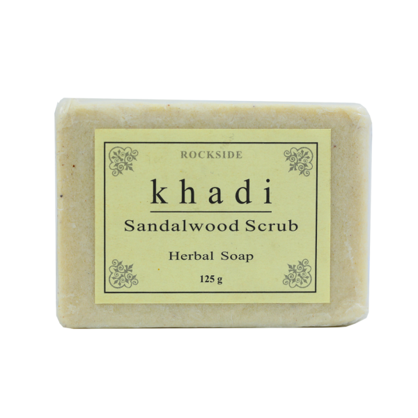 Khadi-Soap-Scrub-Sandalwood-Herbal