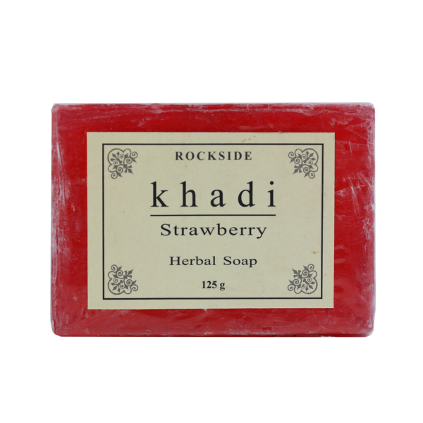 Khadi-Organc-Soap-Strawberry-Herbal